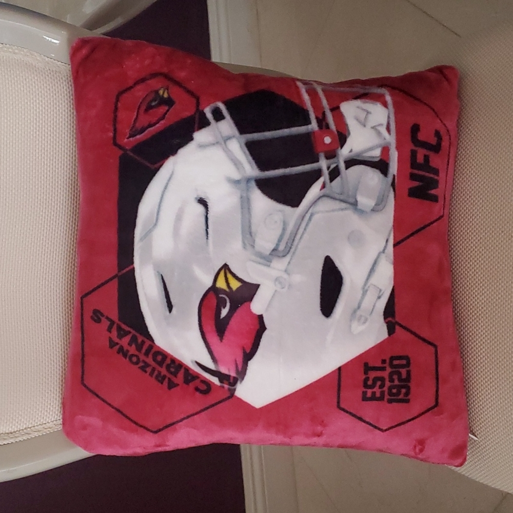 NFL AZ Cardinal's Velvet Pillow